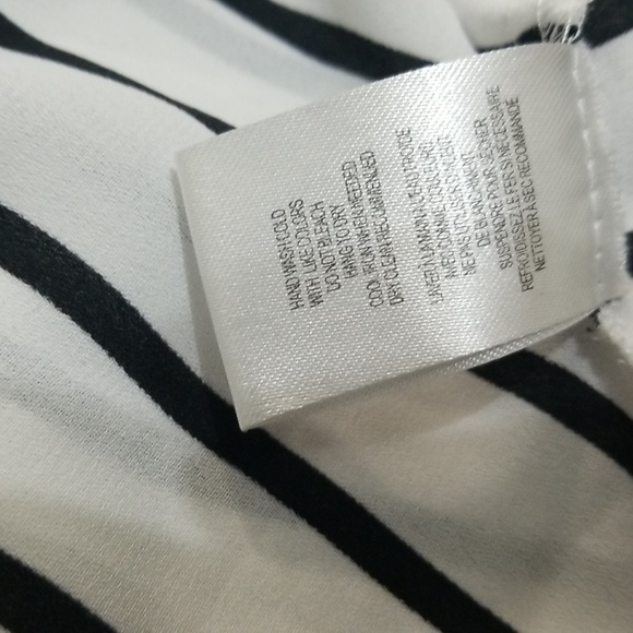 (XL) Daniel Rainn Striped Nautical Flowy Blouse Business Casual Sailor Modern - Picture 5 of 8